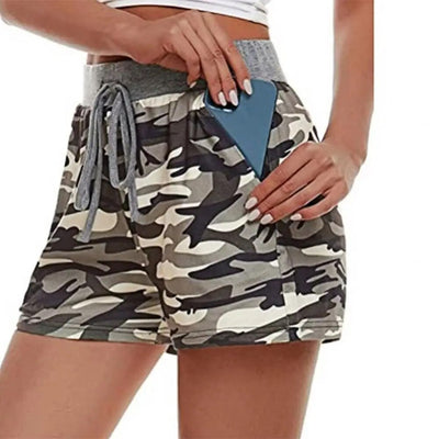 Summer Women Shorts High Waist Drawstring Wide Leg Short Women Sports Short Sweat Shorts Woman Short pants.