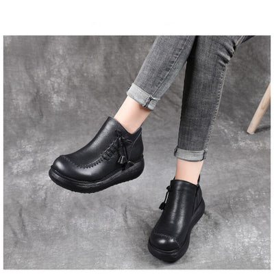 Women Shoes 2022 New Women Genuine Leather Casual Shoes Breathable Fashion Waterproof Flat Platform Shoes Women Sneaker