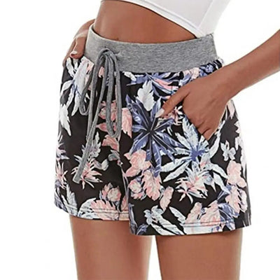 Summer Women Shorts High Waist Drawstring Wide Leg Short Women Sports Short Sweat Shorts Woman Short pants.