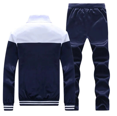 Jogger Suits for Men Sweat Men's Fashion Casual Sport Suit Zipper Coat+Pant Tracksuit Men Brand Clothing Men Outfit Set Clothes