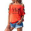 Summer Women Hairdresser T Shirt Printed Barber Weapons Woman Cotton Short Sleeve Scissors Girl Sexy Hollow Out Shoulder Tees