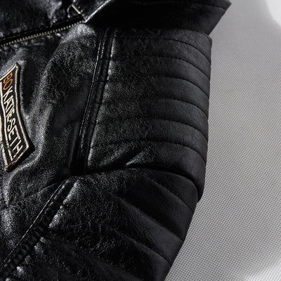 2021 Autumn Winter Men's Leather Jacket Casual Fashion Stand Collar Motorcycle Jacket Men Slim Quality Leather Jacket Streetwear