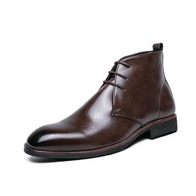 Leather Shoes Men Casual Shoes Ankle Boots Size