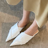 Mules Slippers New Fashion Luxury Shoes Women Sandals Pointed Toe Female Casual Outside Shallow Ladies 2023 Gladiator Flats