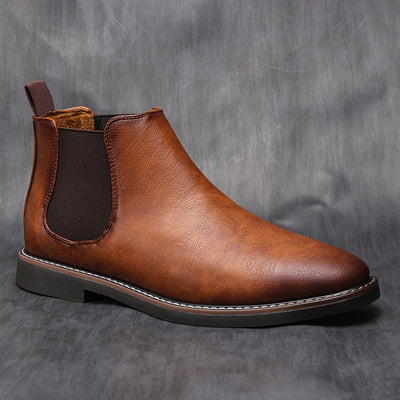 Men Chelsea boots brand retro leather men Ankle boots Comfortable shoes for men