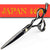 Japan 440C Titanium Barber Professional Scissors for Hairdresser 5.5 / 6.0 Cutting Thinning Black Hair Scissors Shears