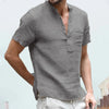 2021 Summer New Men's Short-Sleeved T-shirt Cotton and Linen Led Casual Men's T-shirt Shirt Male Breathable S-3XL