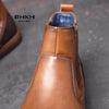 Men Chelsea Boots New Winter Men Boots Soft Leather Elastic Strap Ankle Boots Smart Formal Business Dress Shoes Man