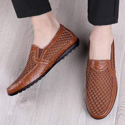 Men Summer Loafers Casual Shoes Breathable Men Sneakers Fashion Comfort Male Outdoor Black Rubber Flat Men Shoes