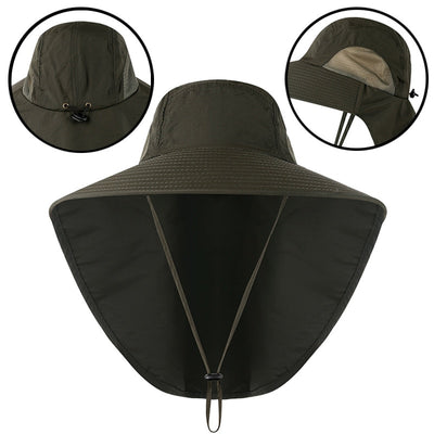 2022 New Outdoor Summer Sunscreen Hat Breathable Men and Women Sunshade Fisherman Hat UV Protection Hiking Hat Fishing Hat