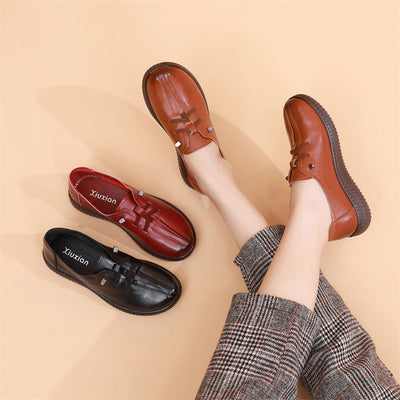 Loafers Genuine Leather Sneakers for Women 2023 Flat Heel Women's Autumn Shoes Ladies Cowhide Moccasin Woman Flats