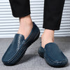 Men Casual Shoes Luxury Brand Summer Genuine Leather Men's Loafers Moccasins Hollow Out Breathable Slip-on Driving Shoes