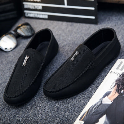 Leather Men Shoes Luxury Brand  Italian Casual Mens Loafers Moccasins Breathable Slip On Black Man Driving Designer Shoes