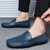 Men Casual Shoes Luxury Brand Summer Genuine Leather Men's Loafers Moccasins Hollow Out Breathable Slip-on Driving Shoes