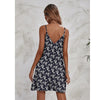 Dress Women Summer Dress Casual Sundress Party Beach Sleeveless Condole Belt Floral Printing Backless Suspender Dress Female