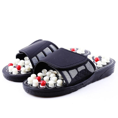 Acupoint Massage Slippers Sandal For Men Feet Chinese Acupressure Therapy Medical Rotating Foot Massager Shoes Unisex