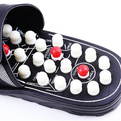 Acupoint Massage Slippers Sandal For Men Feet Chinese Acupressure Therapy Medical Rotating Foot Massager Shoes Unisex