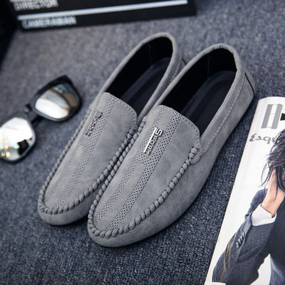 Leather Men Shoes Luxury Brand  Italian Casual Mens Loafers Moccasins Breathable Slip On Black Man Driving Designer Shoes