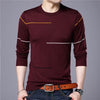 Male Striped Pullover Sweater New Autumn New Men Sweater Fashion Slim Fit Pullover Men Brand Clothing Turtleneck Shirt