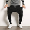 Hip Hop Harem Pants Men Cotton Streetwear Casual Trousers Solid Jogger Pants Side Pocket Men Sweatpants