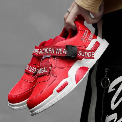 Men's High Top Fashion Leather Sneakers Trend Hot Sale Comfortable Man Casual Shoes Outdoor Non-slip Breathable Men Shoes