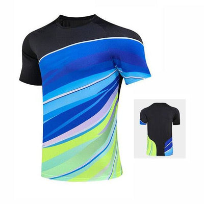 Tennis shirts Female Male , Girl Table Tennis Kit uniforms , Polyester Badminton T Shirt , Ping Pong Clothes Team Game Jerseys