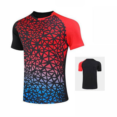 Tennis shirts Female Male , Girl Table Tennis Kit uniforms , Polyester Badminton T Shirt , Ping Pong Clothes Team Game Jerseys