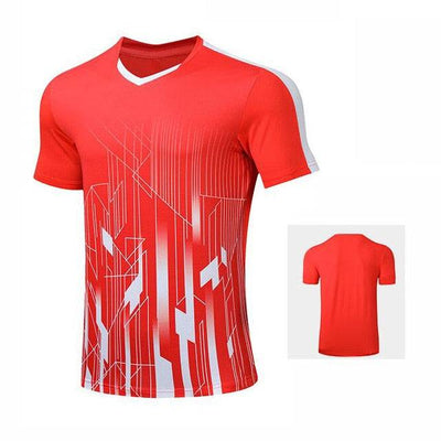 Tennis shirts Female Male , Girl Table Tennis Kit uniforms , Polyester Badminton T Shirt , Ping Pong Clothes Team Game Jerseys