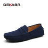 DEKABR Men Loafers High Quality Genuine Leather Shoes Men Flats Lightweight