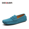 DEKABR Men Loafers High Quality Genuine Leather Shoes Men Flats Lightweight