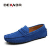 DEKABR Men Loafers High Quality Genuine Leather Shoes Men Flats Lightweight