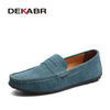 DEKABR Men Loafers High Quality Genuine Leather Shoes Men Flats Lightweight