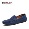 DEKABR Men Loafers High Quality Genuine Leather Shoes Men Flats Lightweight