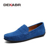 DEKABR Men Loafers High Quality Genuine Leather Shoes Men Flats Lightweight