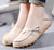 New Moccasins Women Flats Woman Loafers Genuine Leather Female Shoes Slip On Ballet Bowtie Women's Shoe