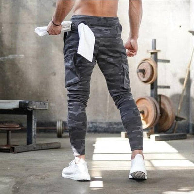 Men's Jogger Pants Sweatpants Man Gym's Workout Fitness Cotton Trousers Male Casual Fashion Skinny Track Pants Zipper