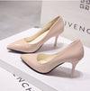 Women Shoes Pointed Toe Pumps Patent Leather Dress High Heels Boat Shoes