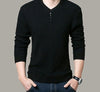 Sweater Men Casual V-Neck Pullover Slim Fit Long Sleeve Shirt Men Sweaters Knitted Cashmere Wool