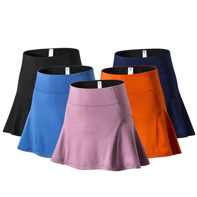 Women's Short Skirt with Pockets High Waist Shorts Skirt Shorts Underpants for Badminton Tennis Sports Uniform Girl Golf Wear