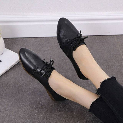 New Big size 2020 spring women flats shoes women genuine leather flats ladies shoes female cutout slip on ballet flat loafers