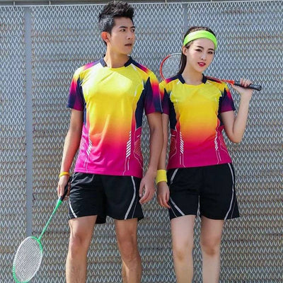 Tennis T shirt For Women / Men , badminton shorts , tennis, team sportswear uniforms