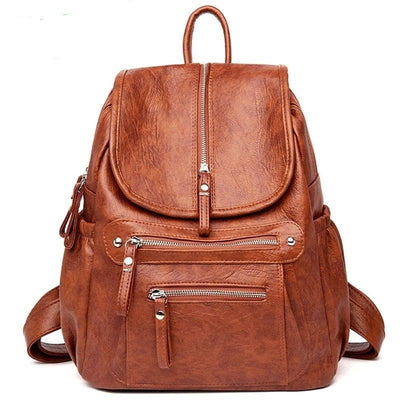 Women High quality leather Backpacks Vintage Female Shoulder Bag Sac a Dos Travel Ladies Bag pack  School Bags For Girls