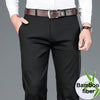 Men's Bamboo Fiber Casual Pants Classic Style Business Fashion Stretch Cotton