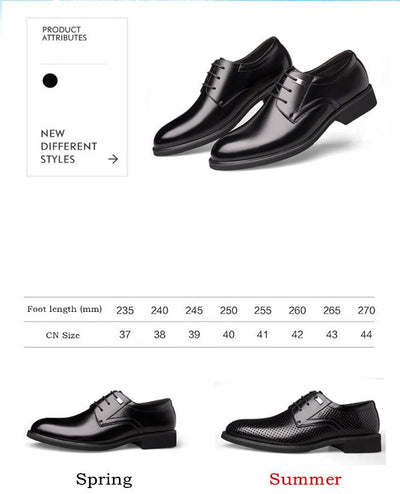 Spring / Summer Hollow Classic Derby Men Dress Shoes Breathable Bitty Casual Business Suit Shoes