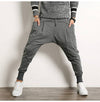 Hip Hop Harem Pants Men Cotton Streetwear Casual Trousers Solid Jogger Pants Side Pocket Men Sweatpants