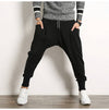 Hip Hop Harem Pants Men Cotton Streetwear Casual Trousers Solid Jogger Pants Side Pocket Men Sweatpants