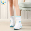 Winter Boots Women Warm Snow Shoe 30% Natural Wool Footwear White Color  Big Size Zipper Mid-calf Free Shipping