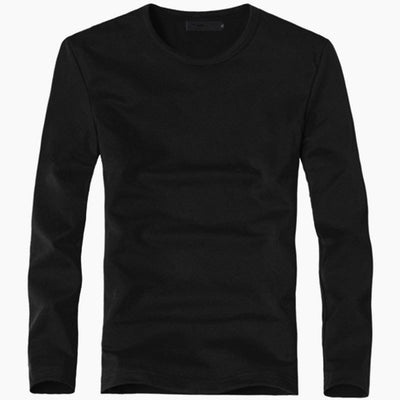 Elastic Men T-Shirt V-Neck Long Sleeve Men T-Shirt  Lycra And Cotton Clothing