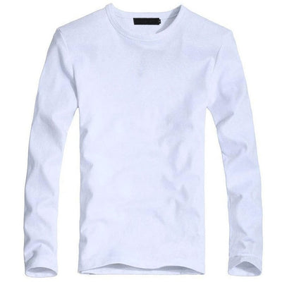 Elastic Men T-Shirt V-Neck Long Sleeve Men T-Shirt  Lycra And Cotton Clothing