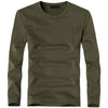 Elastic Men T-Shirt V-Neck Long Sleeve Men T-Shirt  Lycra And Cotton Clothing